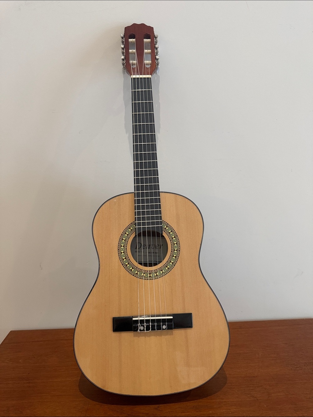 Classical Acoustic Denver Beginner Guitar in Natural Wood